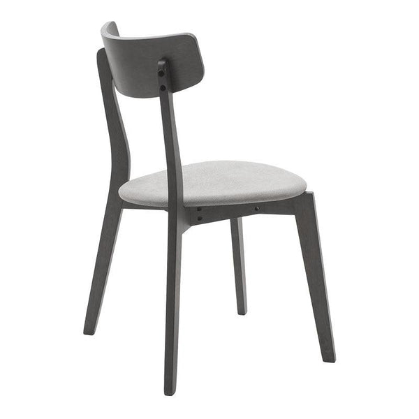 Scaun Toto, Gri - Nuc, 50x50x85 cm