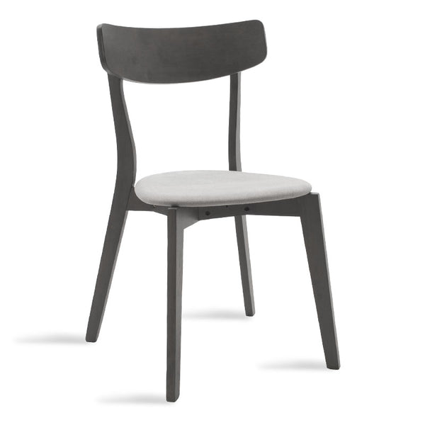 Scaun Toto, Gri - Nuc, 50x50x85 cm