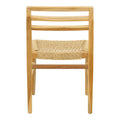 Scaun Tuga, lemn teak, împletitură PE, Natur, 50x58x86 cm, foto produs 6