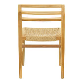 Scaun Tuga, lemn teak, împletitură PE, Natur, 50x58x86 cm, foto produs 6