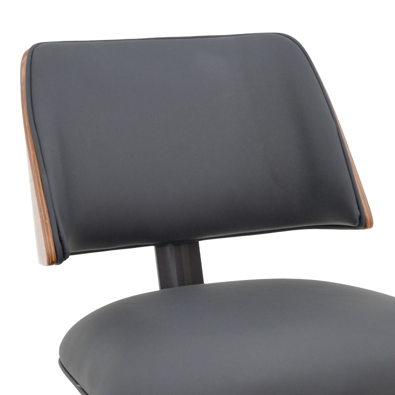 Scaun Ubane, negru pu-nuc, 53x62x85 cm, foto produs 6