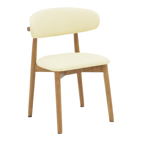 Scaun Ubene, de nuc si, bej, 46x58x79 cm