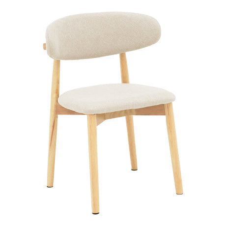 Scaun Ubene, Natural si bej, 46x58x79 cm