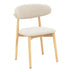 Scaun Ubene, Natural si bej 46x58x79 cm
