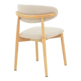 Scaun Ubene, Natural si bej, 46x58x79 cm