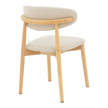 Scaun Ubene, Natural si bej, 46x58x79 cm
