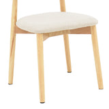 Scaun Ubene, Natural si bej, 46x58x79 cm