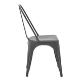 Scaun Utopia, metal, 44x44x85 cm - Antracit