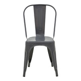 Scaun Utopia, metal, 44x44x85 cm - Antracit