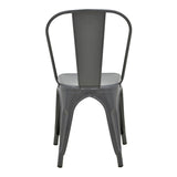Scaun Utopia, metal, 44x44x85 cm - Antracit