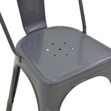 Scaun Utopia, metal, 44x44x85 cm - Antracit