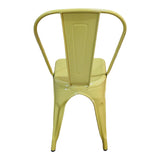 Scaun de gradina Utopia, Negru, 44x44x85 cm - Galben