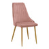 Scaun velur Azori, metal/Velur, 49x55x85 cm