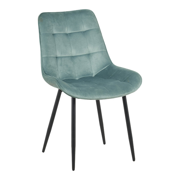 Scaun velvet Berne, Catifea, Verde, 53x62x84 cm