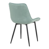 Scaun velvet Berne, Catifea, Verde, 53x62x84 cm