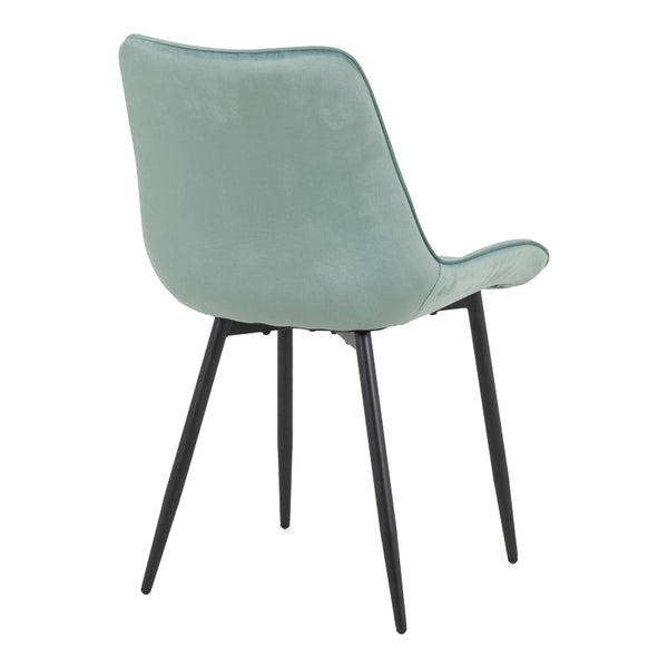Scaun velvet Berne, Catifea, Verde, 53x62x84 cm