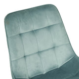 Scaun velvet Berne, Catifea, Verde, 53x62x84 cm