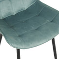 Scaun velvet Berne, Catifea, Verde, 53x62x84 cm, foto produs 6