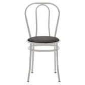 Scaun Vienna, metal, Negru, 47x40x85 cm, imagine suplimentara