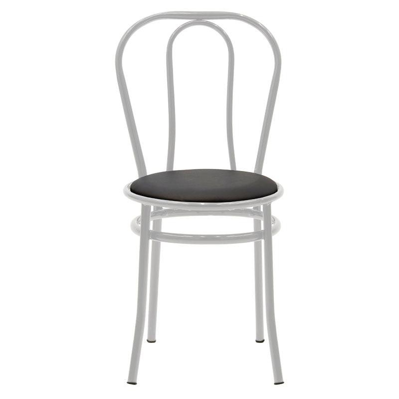 Scaun Vienna, metal, Negru, 47x40x85 cm, imagine suplimentara