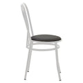 Scaun Vienna, metal, Negru, 47x40x85 cm, perspectiva suplimentara