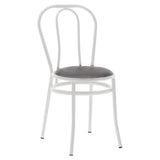 Scaun Vienna, metal, Negru, 47x40x85 cm