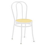 Scaun Vienna rattan metal, Alb - Bej, 100x200 cm - Bej