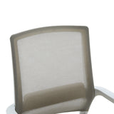Scaun vizitator Palma, mesh, 46x52x94 cm - Alb-Gri
