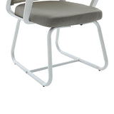 Scaun vizitator Palma, mesh, 46x52x94 cm - Alb-Gri
