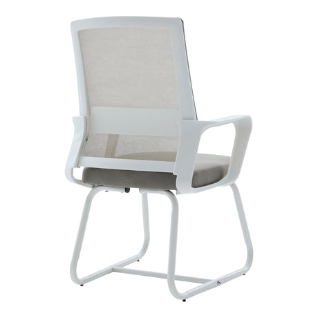 Scaun vizitator Palma, Alb-Gri, 46x52x94 cm