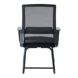 Scaun vizitator Palma, mesh, 46x52x94 cm - Negru
