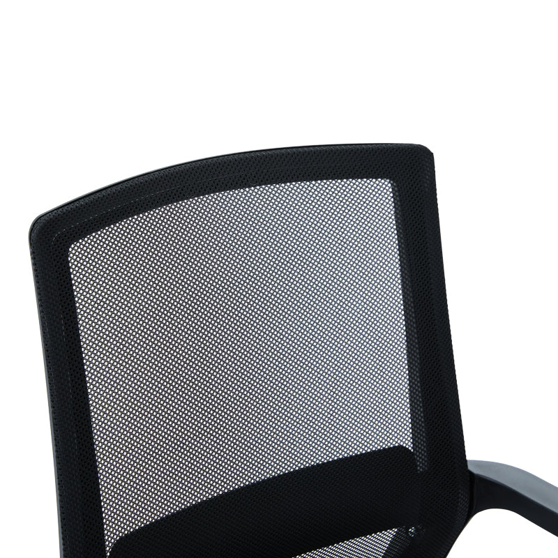 Scaun vizitator Palma, mesh, 46x52x94 cm - Negru