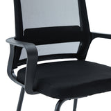 Scaun vizitator Palma, mesh, 46x52x94 cm - Negru