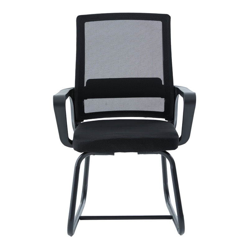 Scaun vizitator Palma, mesh, 46x52x94 cm - Negru