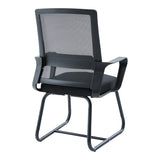 Scaun vizitator Palma, mesh, 46x52x94 cm - Negru