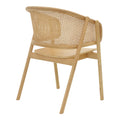 Scaun Wenzy din lemn masiv Natural toon, 58x58x82 cm, imagine suplimentara