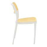 Scaun Westley, Alb - Negru, 55x47x81 cm - Alb