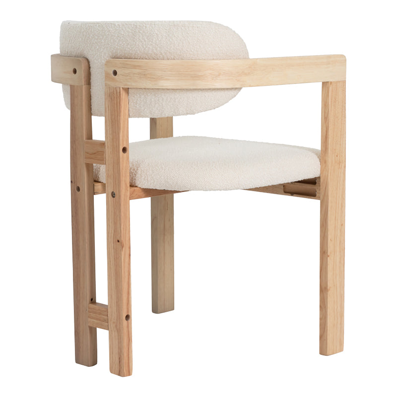 Scaun Winsor, Lemn rubberwood, Bej, 59x51x76 cm, imagine ambient