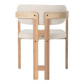 Scaun Winsor, Lemn rubberwood, Bej, 59x51x76 cm, imagine produs 5