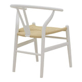 Scaun Wishbone, Alb, 53x55x76 cm