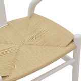 Scaun Wishbone, Alb, 53x55x76 cm