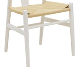 Scaun Wishbone, Alb, 53x55x76 cm