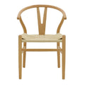 Scaun Wishbone, Alb, 53x55x76 cm, imagine suplimentara