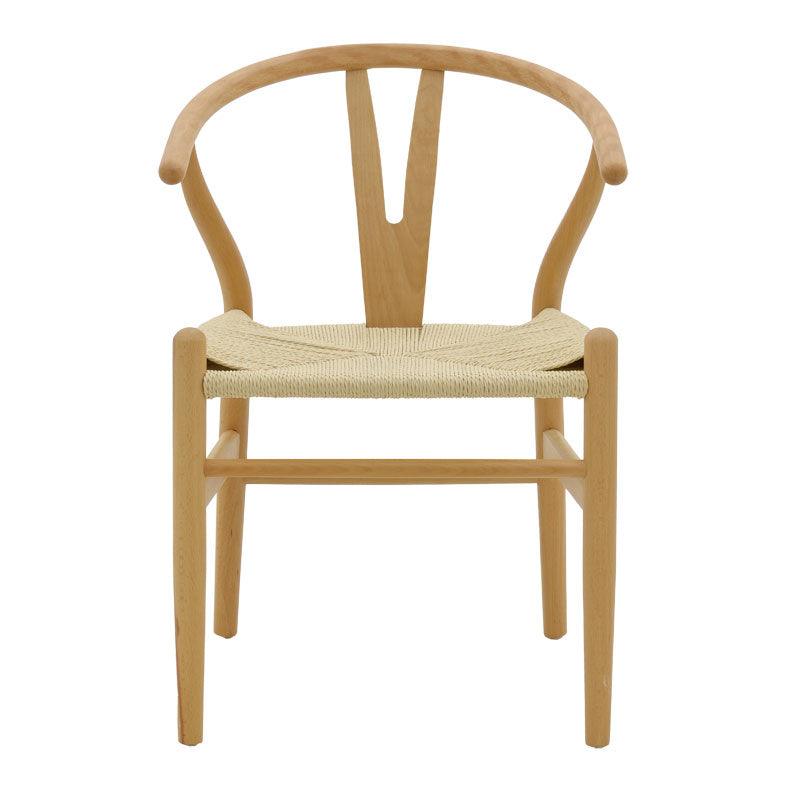 Scaun Wishbone, Alb, 53x55x76 cm