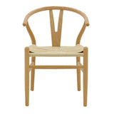 Scaun Wishbone, Alb, 53x55x76 cm