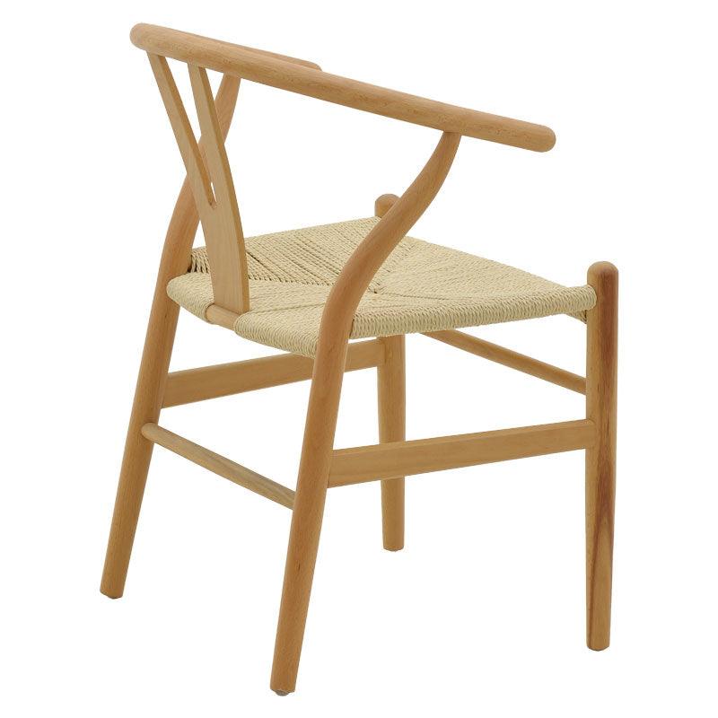 Scaun Wishbone, Alb, 53x55x76 cm