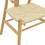 Scaun Wishbone, Alb, 53x55x76 cm