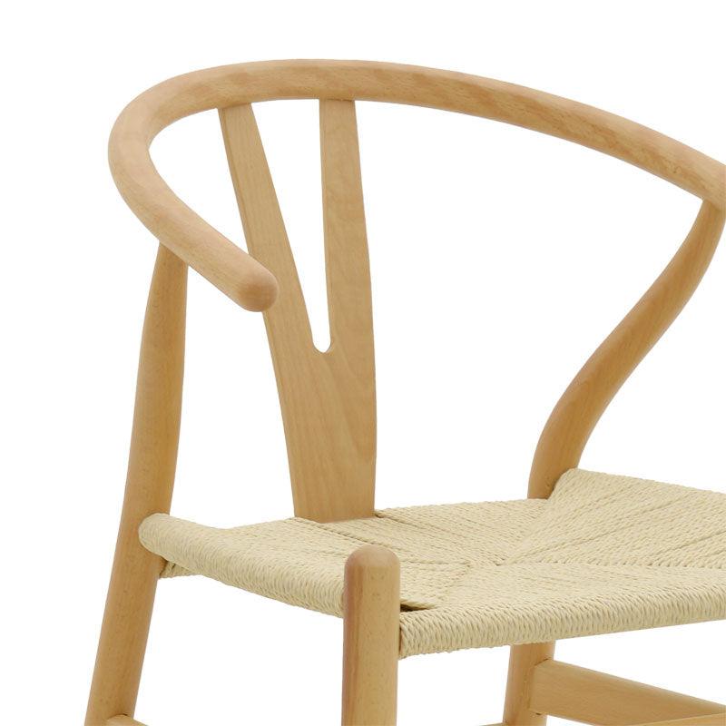 Scaun Wishbone, Alb, 53x55x76 cm