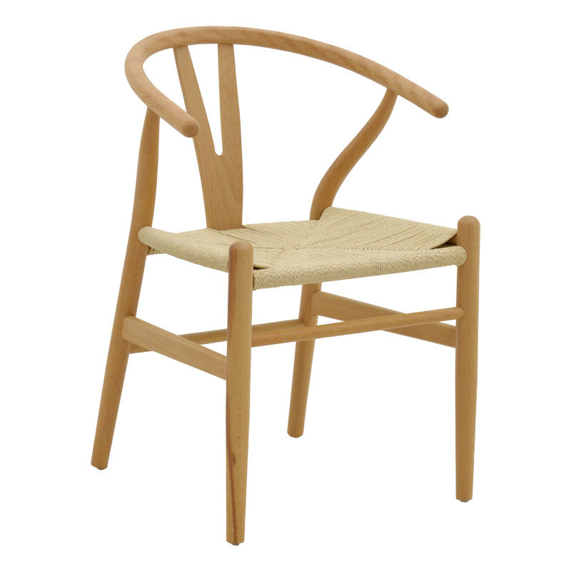 Scaun Wishbone, Alb, 53x55x76 cm