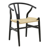 Scaun Wishbone, Alb, 53x55x76 cm